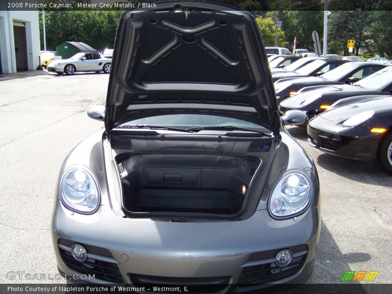 Meteor Grey Metallic / Black 2008 Porsche Cayman