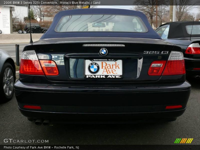 Monaco Blue Metallic / Sand 2006 BMW 3 Series 325i Convertible