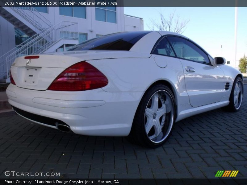 Alabaster White / Ash 2003 Mercedes-Benz SL 500 Roadster
