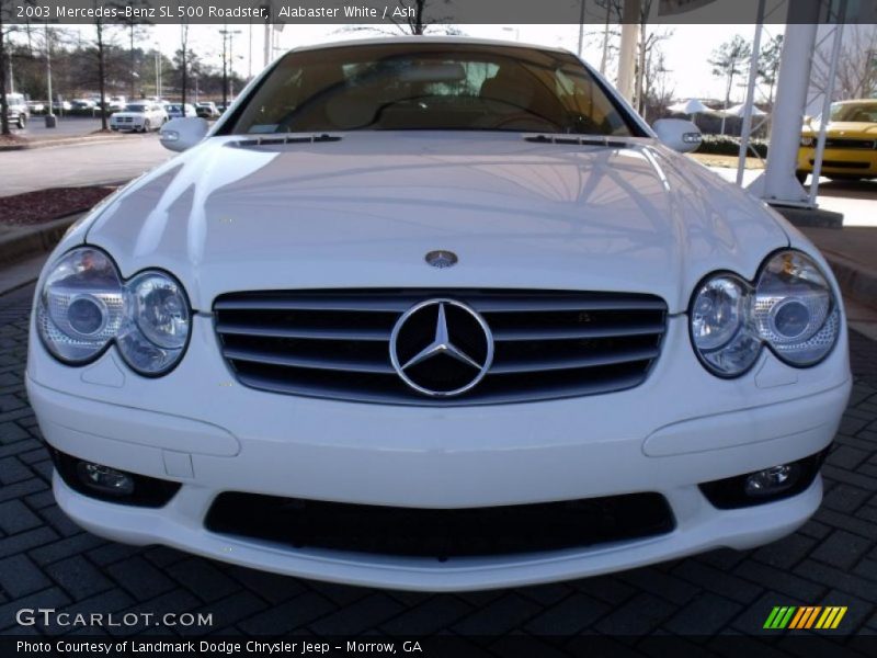 Alabaster White / Ash 2003 Mercedes-Benz SL 500 Roadster