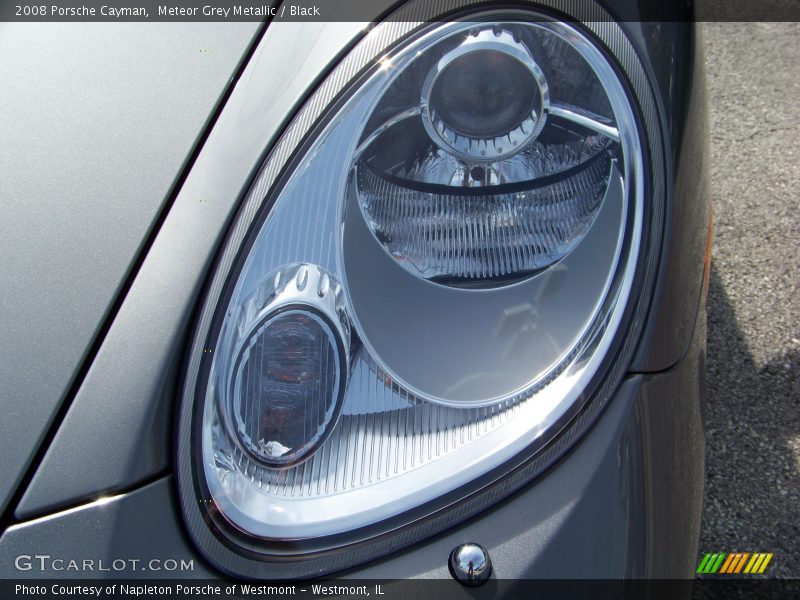Meteor Grey Metallic / Black 2008 Porsche Cayman