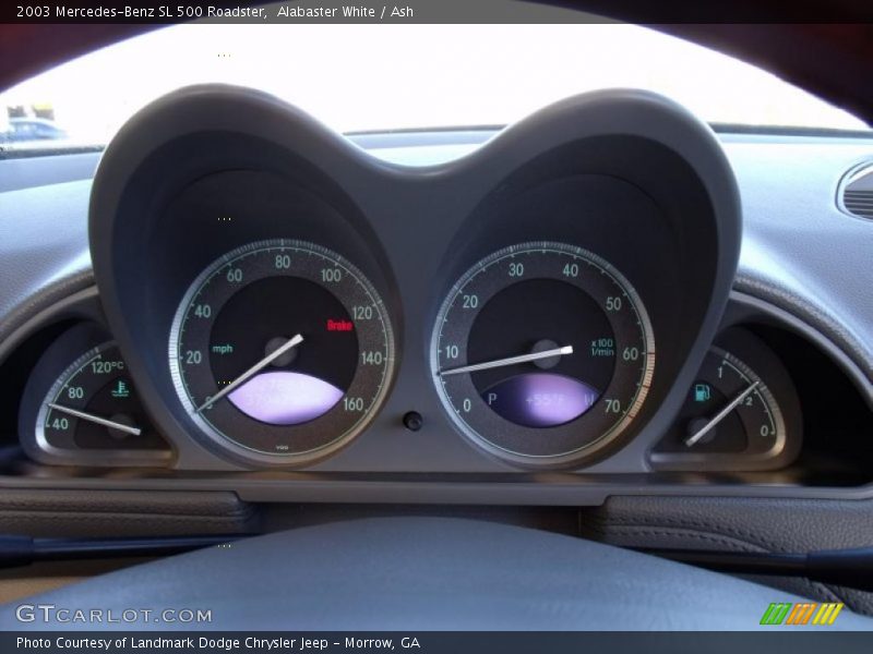 Alabaster White / Ash 2003 Mercedes-Benz SL 500 Roadster