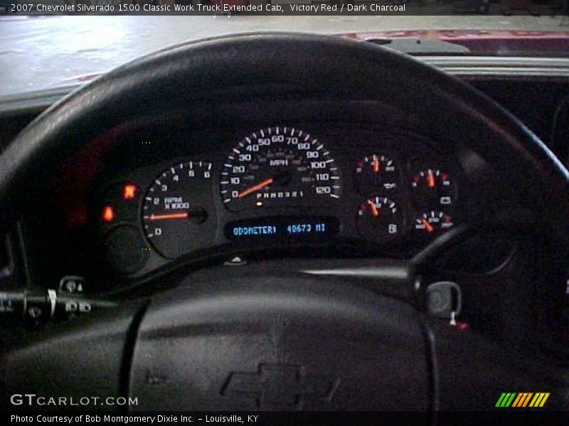 Victory Red / Dark Charcoal 2007 Chevrolet Silverado 1500 Classic Work Truck Extended Cab