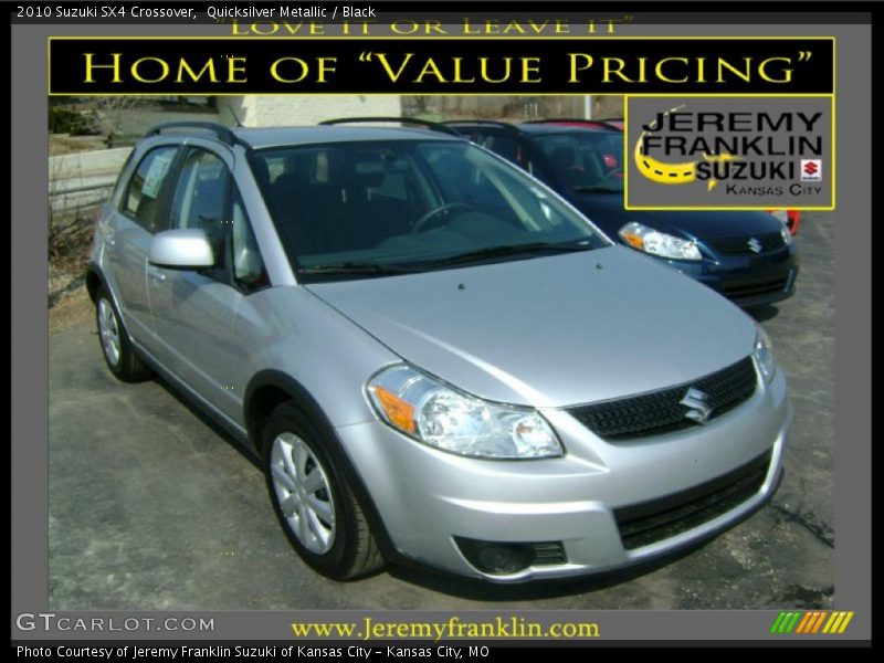Quicksilver Metallic / Black 2010 Suzuki SX4 Crossover