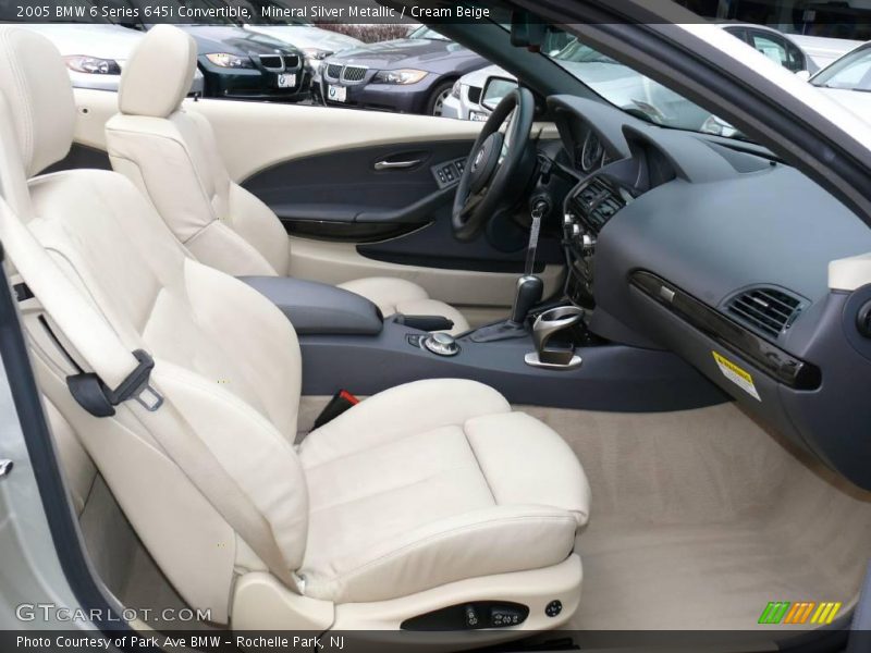 Mineral Silver Metallic / Cream Beige 2005 BMW 6 Series 645i Convertible
