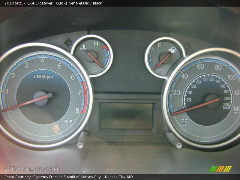 Quicksilver Metallic / Black 2010 Suzuki SX4 Crossover