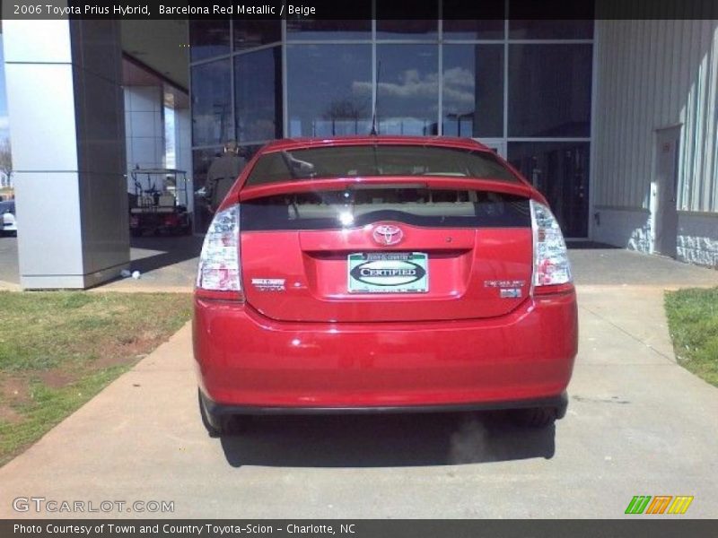 Barcelona Red Metallic / Beige 2006 Toyota Prius Hybrid
