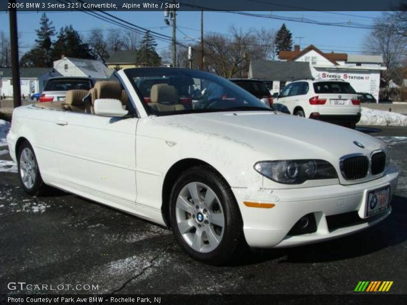 Alpine White / Sand 2006 BMW 3 Series 325i Convertible