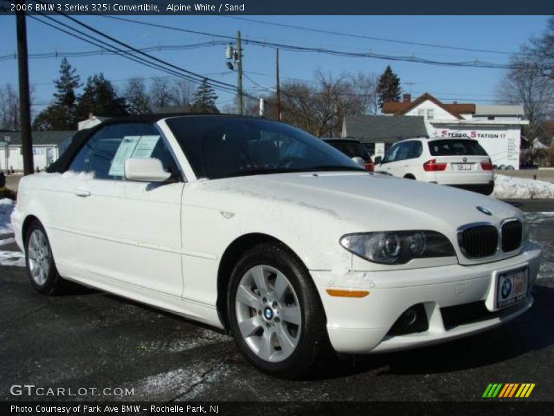 Alpine White / Sand 2006 BMW 3 Series 325i Convertible