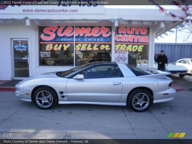 Bright Silver Metallic / Ebony Black 2002 Pontiac Firebird Trans Am Coupe