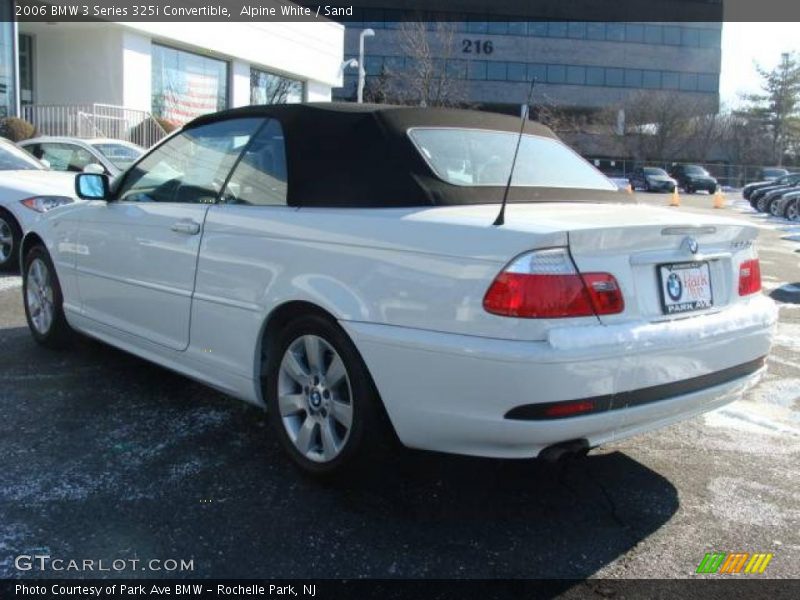 Alpine White / Sand 2006 BMW 3 Series 325i Convertible