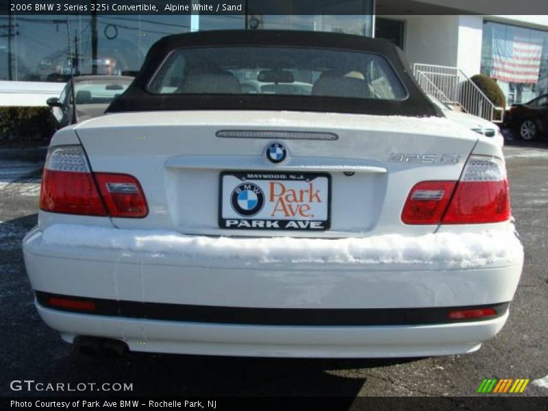 Alpine White / Sand 2006 BMW 3 Series 325i Convertible