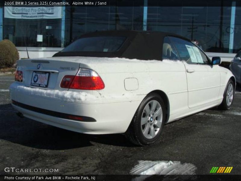 Alpine White / Sand 2006 BMW 3 Series 325i Convertible