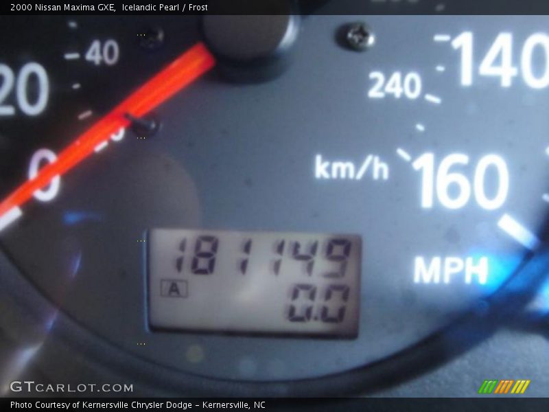Icelandic Pearl / Frost 2000 Nissan Maxima GXE