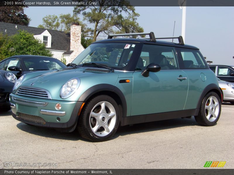 Silk Green Metallic / Grey 2003 Mini Cooper Hardtop