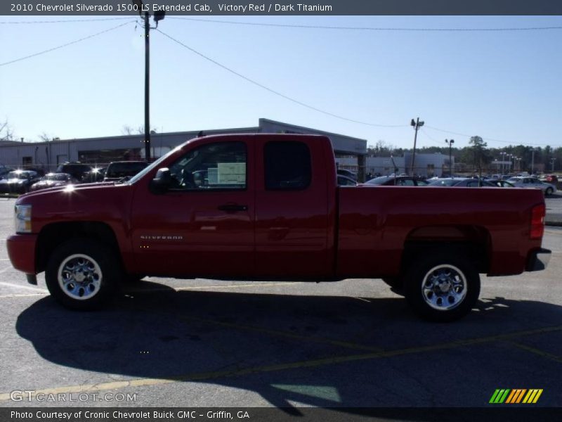 Victory Red / Dark Titanium 2010 Chevrolet Silverado 1500 LS Extended Cab