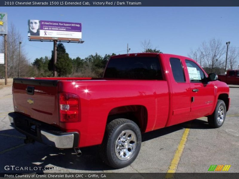 Victory Red / Dark Titanium 2010 Chevrolet Silverado 1500 LS Extended Cab