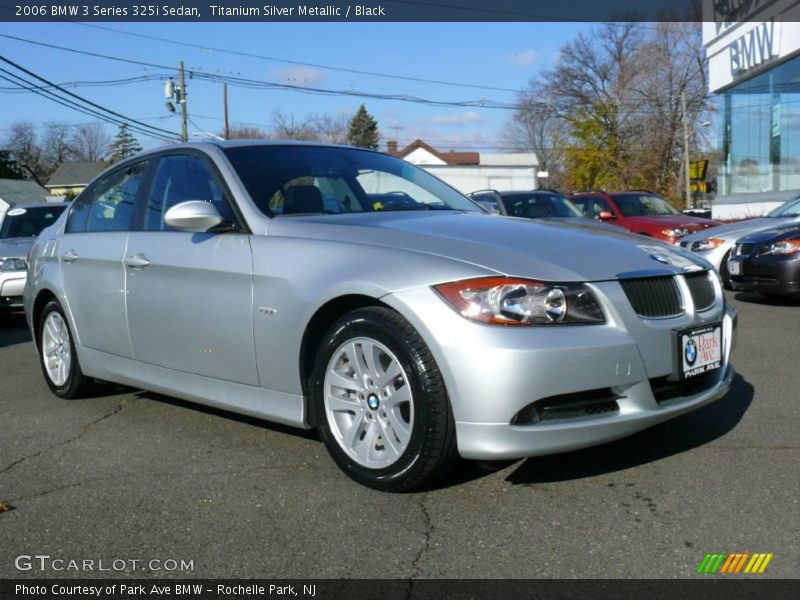 Titanium Silver Metallic / Black 2006 BMW 3 Series 325i Sedan