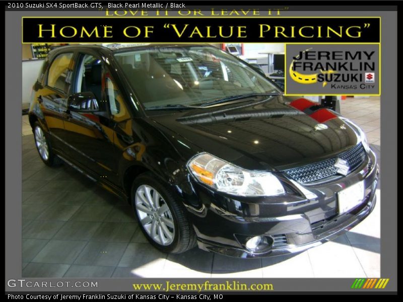 Black Pearl Metallic / Black 2010 Suzuki SX4 SportBack GTS