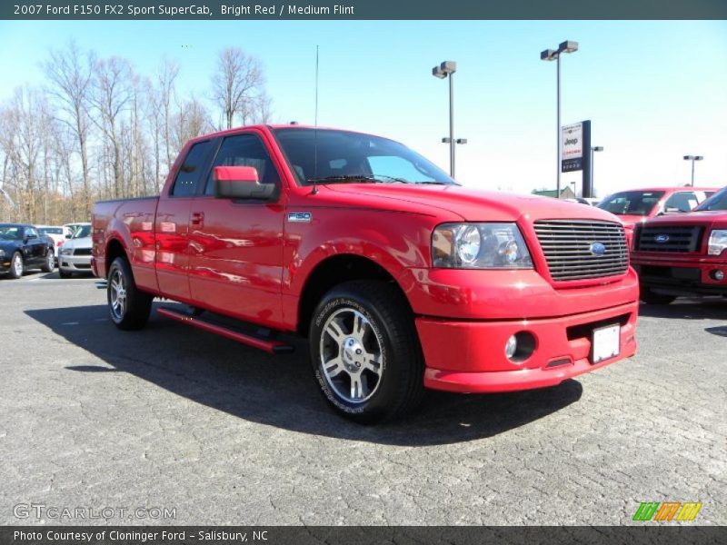 Bright Red / Medium Flint 2007 Ford F150 FX2 Sport SuperCab