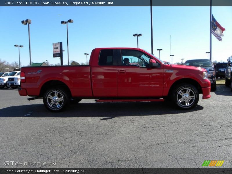 Bright Red / Medium Flint 2007 Ford F150 FX2 Sport SuperCab