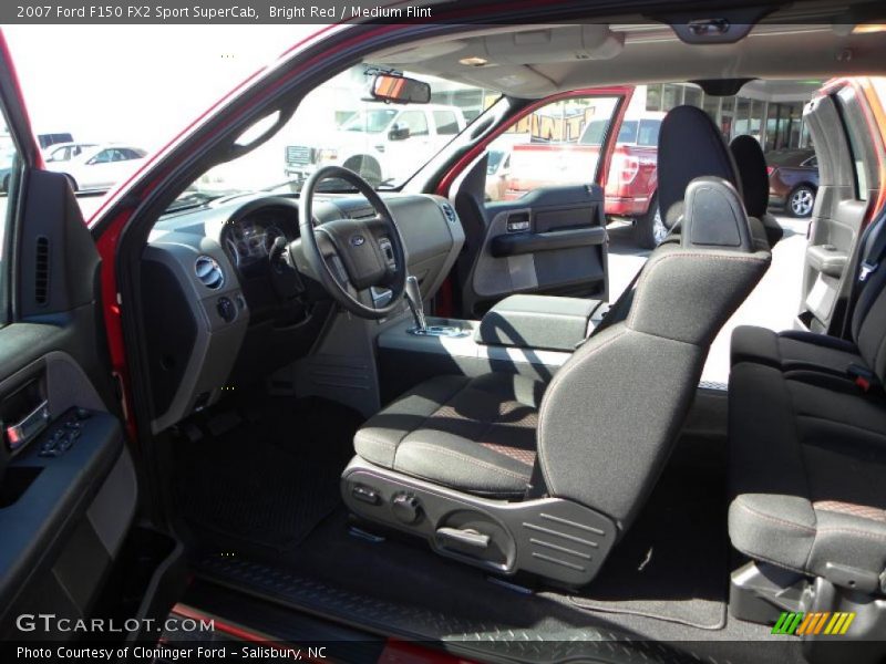 Bright Red / Medium Flint 2007 Ford F150 FX2 Sport SuperCab