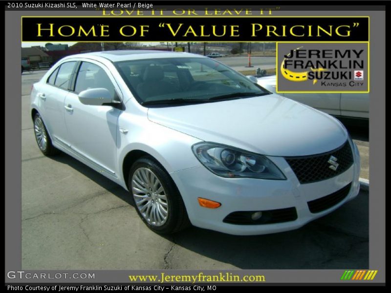 White Water Pearl / Beige 2010 Suzuki Kizashi SLS