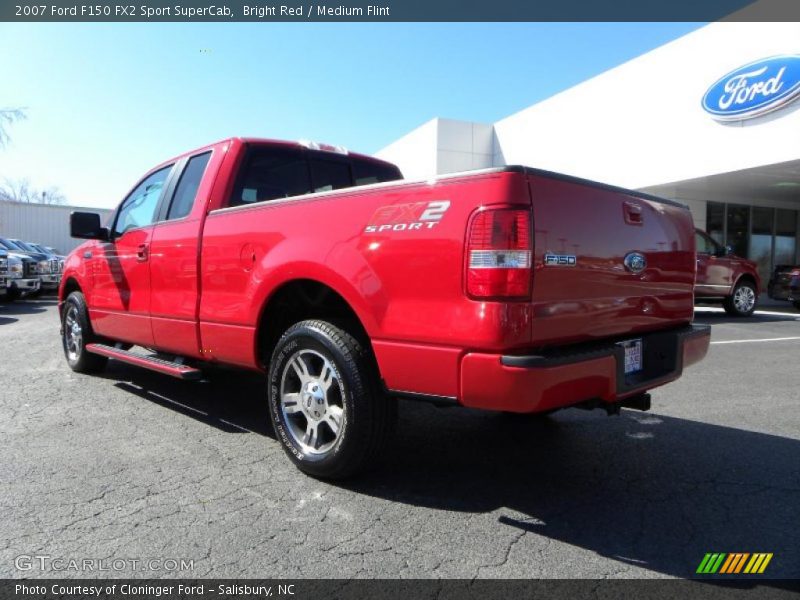 Bright Red / Medium Flint 2007 Ford F150 FX2 Sport SuperCab