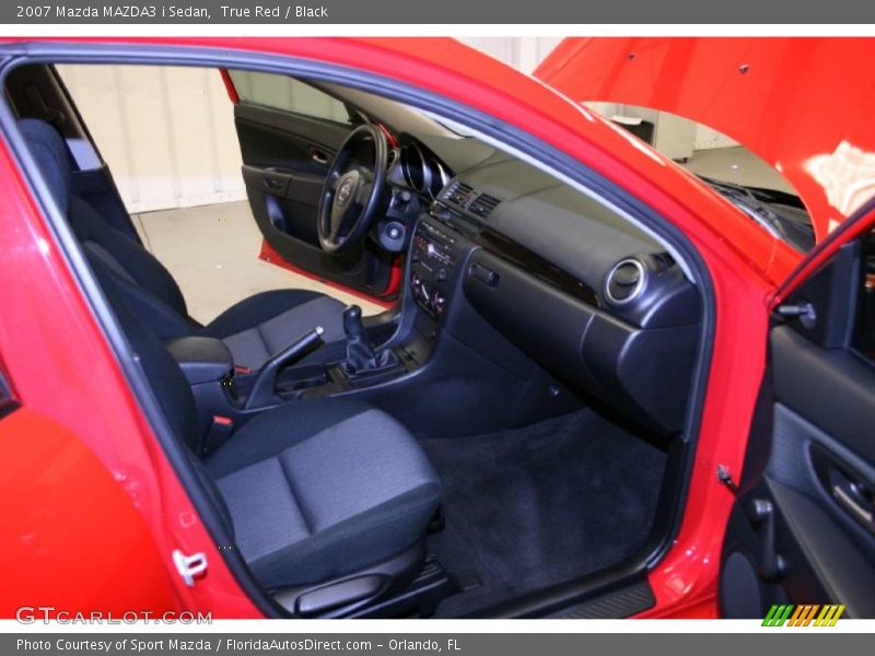 True Red / Black 2007 Mazda MAZDA3 i Sedan