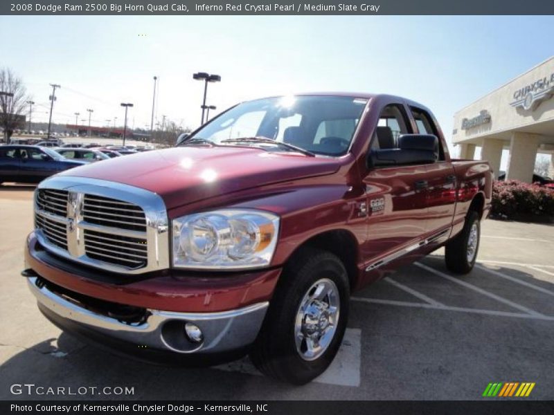 Inferno Red Crystal Pearl / Medium Slate Gray 2008 Dodge Ram 2500 Big Horn Quad Cab