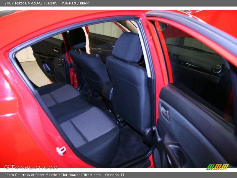 True Red / Black 2007 Mazda MAZDA3 i Sedan