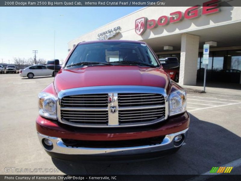 Inferno Red Crystal Pearl / Medium Slate Gray 2008 Dodge Ram 2500 Big Horn Quad Cab