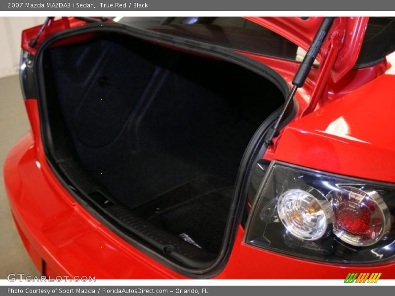 True Red / Black 2007 Mazda MAZDA3 i Sedan
