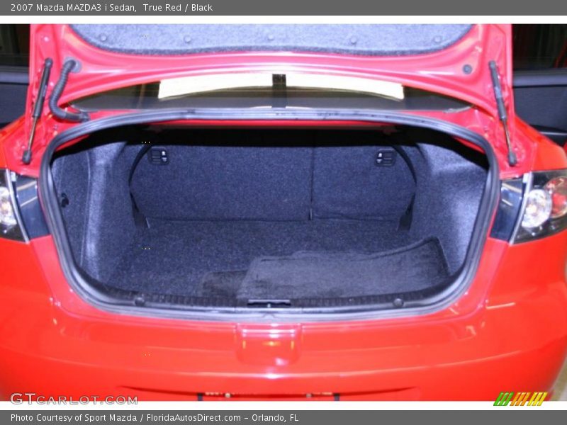 True Red / Black 2007 Mazda MAZDA3 i Sedan