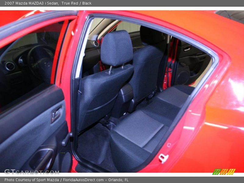 True Red / Black 2007 Mazda MAZDA3 i Sedan