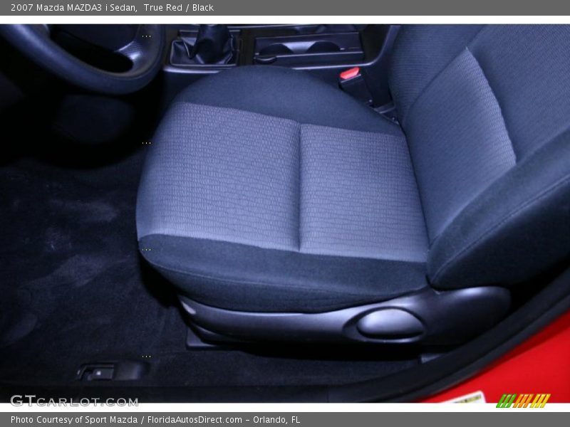 True Red / Black 2007 Mazda MAZDA3 i Sedan