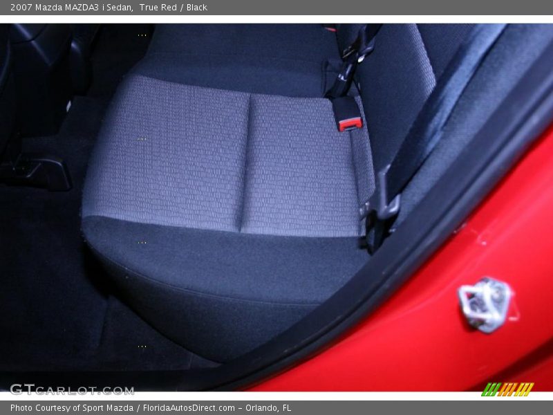 True Red / Black 2007 Mazda MAZDA3 i Sedan