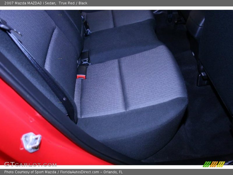 True Red / Black 2007 Mazda MAZDA3 i Sedan