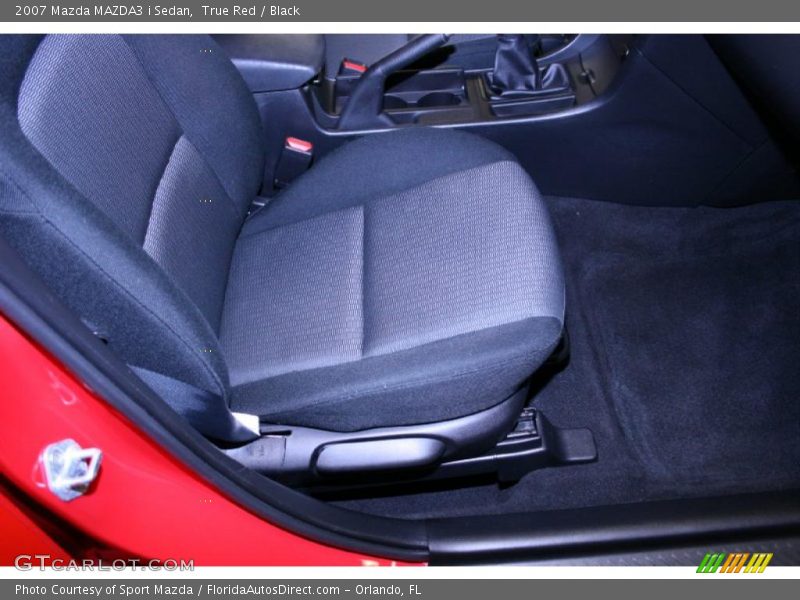 True Red / Black 2007 Mazda MAZDA3 i Sedan