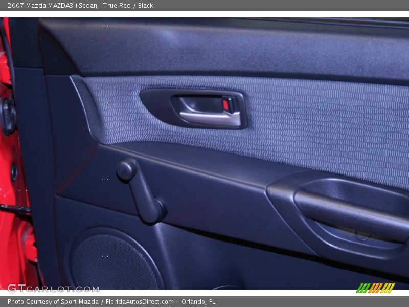 True Red / Black 2007 Mazda MAZDA3 i Sedan