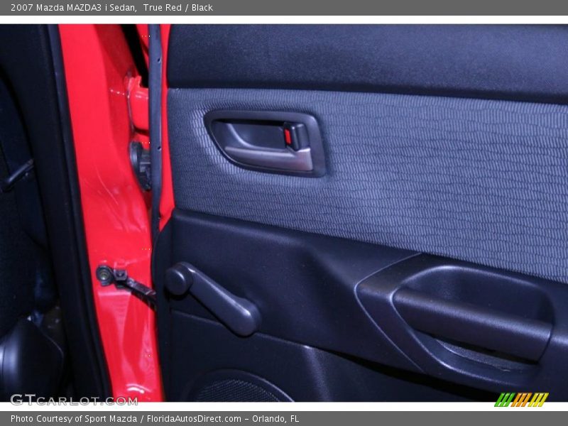True Red / Black 2007 Mazda MAZDA3 i Sedan