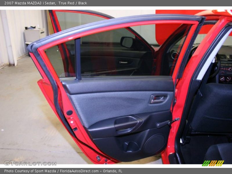 True Red / Black 2007 Mazda MAZDA3 i Sedan