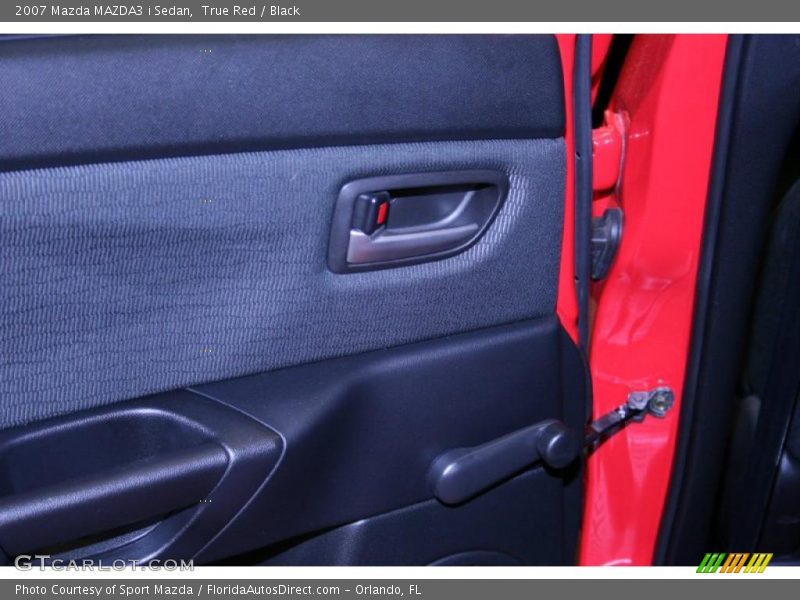 True Red / Black 2007 Mazda MAZDA3 i Sedan