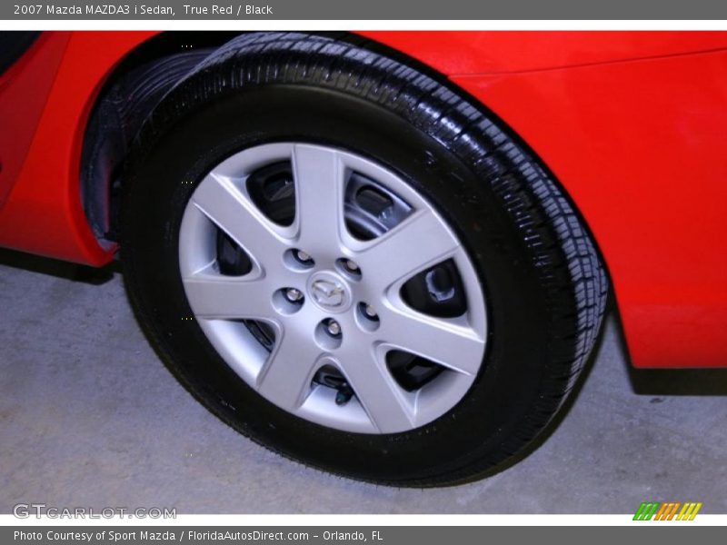 True Red / Black 2007 Mazda MAZDA3 i Sedan