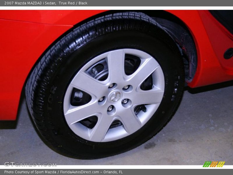 True Red / Black 2007 Mazda MAZDA3 i Sedan