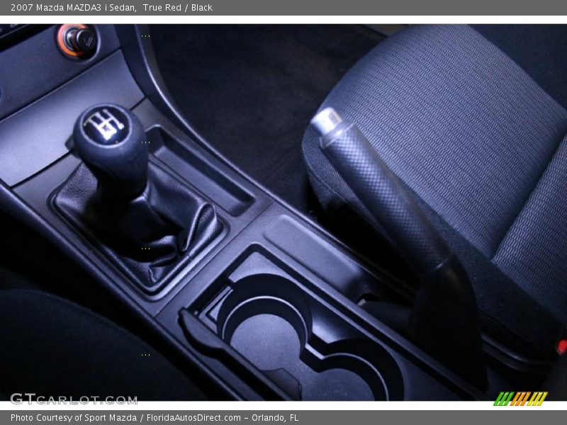 True Red / Black 2007 Mazda MAZDA3 i Sedan