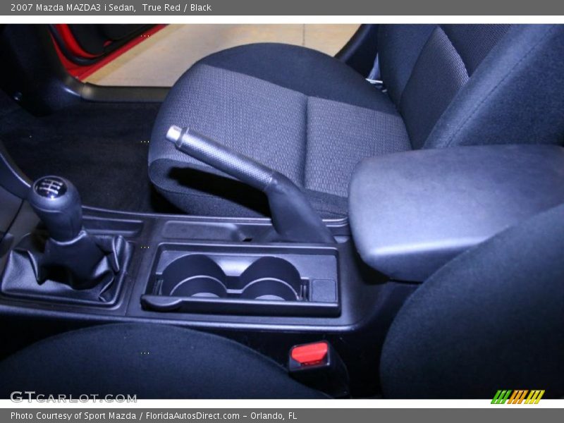 True Red / Black 2007 Mazda MAZDA3 i Sedan
