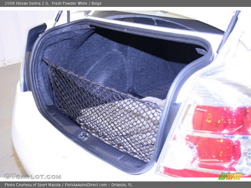 Fresh Powder White / Beige 2008 Nissan Sentra 2.0