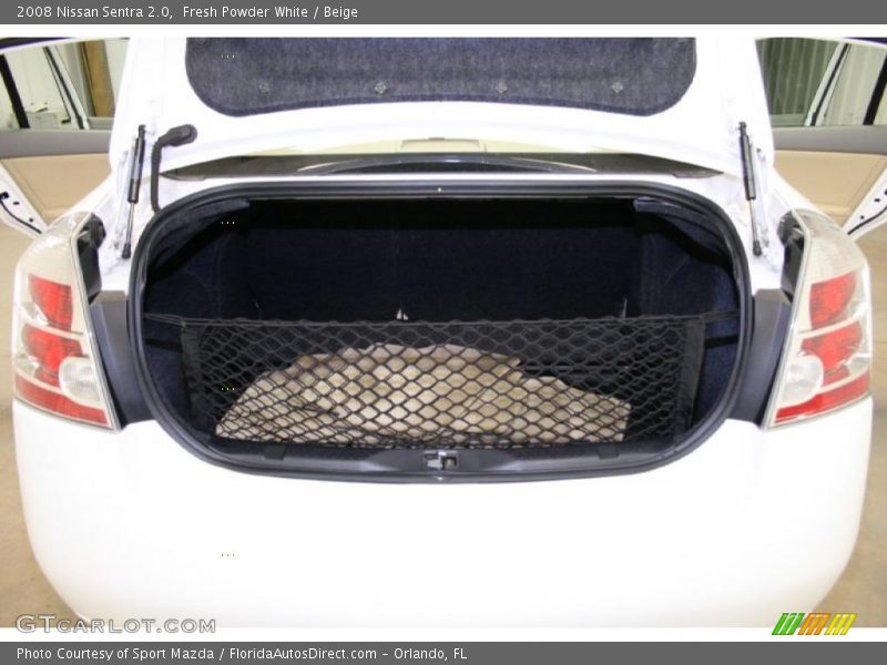 Fresh Powder White / Beige 2008 Nissan Sentra 2.0