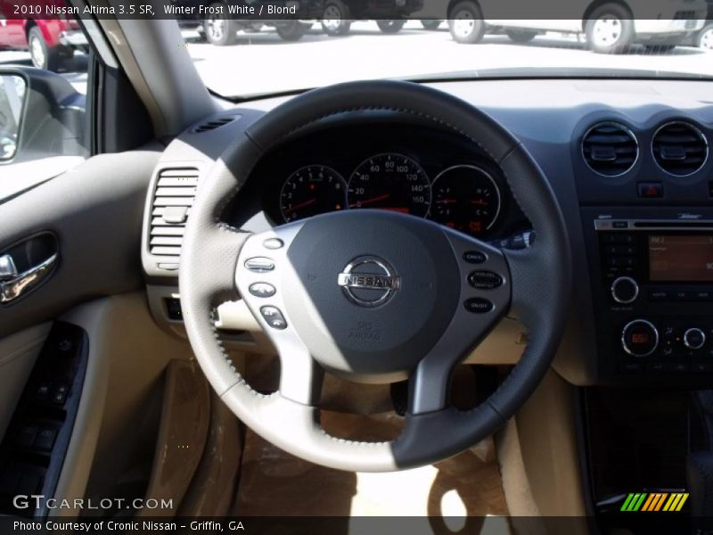 Winter Frost White / Blond 2010 Nissan Altima 3.5 SR
